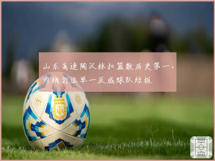 山东高速陶汉林扣篮数历史第一，内线打法单一反成球队短板